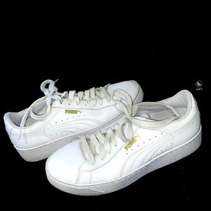 White Pumas Size 8